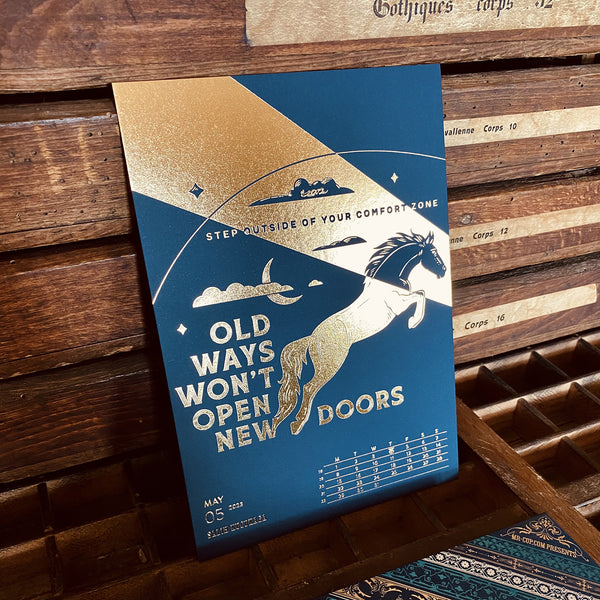 2023 letterpress calendar Artist's proof 05