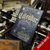 2025 LETTERPRESS CALENDAR - DEEP DARK COLLECTOR edition