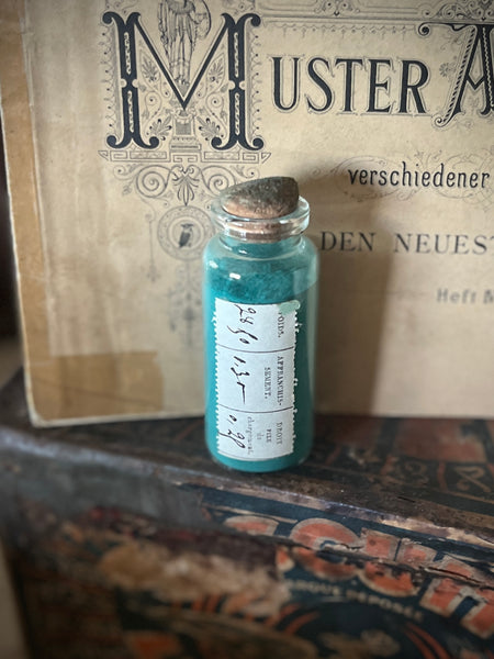 DARK GREEN pigment Apothecary small bottle - D19