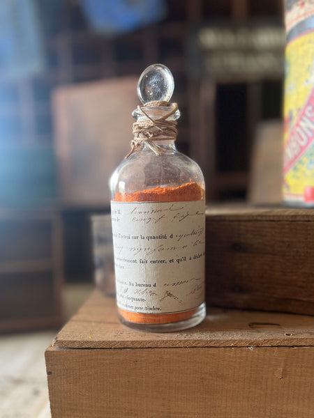 Apothecary. bottle-orange pigment-P.OR-14