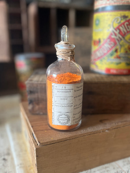 Apothecary. bottle-orange pigment-P.OR-14