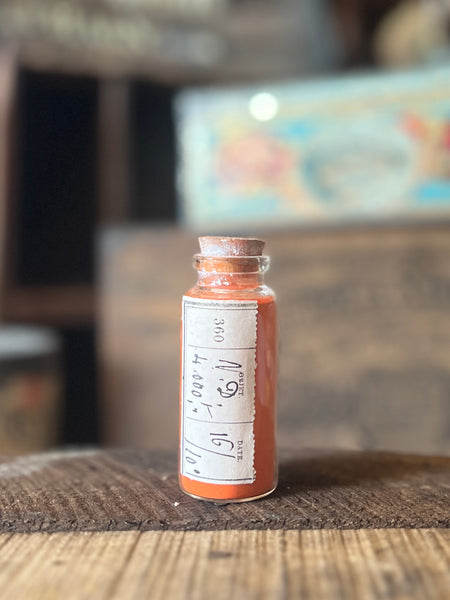 Apothecary bottle- orange pigment-P.OR-360