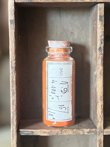 Apothecary bottle- orange pigment-P.OR-360