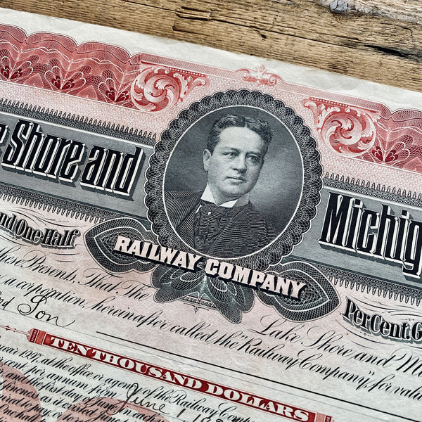 The Lake Shore and Michigan Southern Share Certificate - 1926