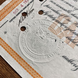 The New York Central Railroad Company Share Certificate - 1932
