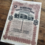 Barcelona Traction, Light and Power Company Ltd. Share Certificate - 1933