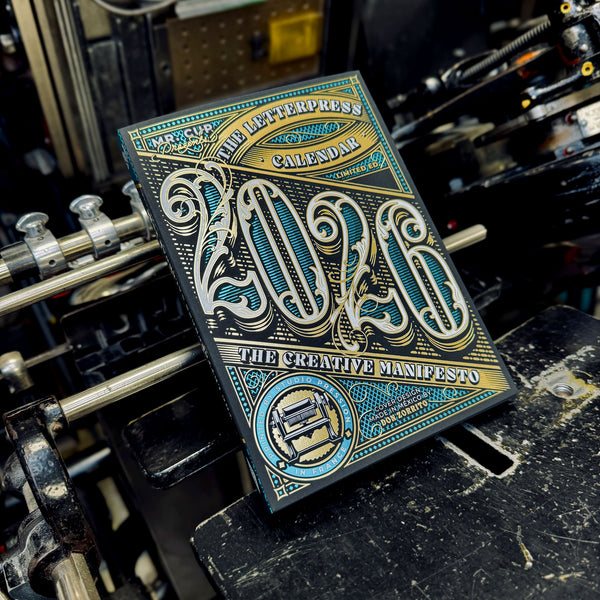 2026 LETTERPRESS CALENDAR - DARK edition