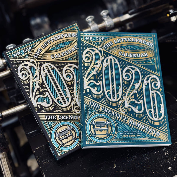 2026 LETTERPRESS CALENDAR - LIGHT & DARK