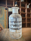 Three antique blown-glass pharmacy bottles, 19th early 20th centuries. LOT N°2