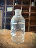 Three antique blown-glass pharmacy bottles, 19th early 20th centuries. LOT N°2
