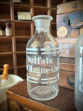 Three antique blown-glass pharmacy bottles, 19th early 20th centuries. LOT N°3