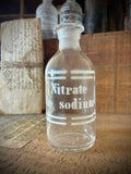 Three antique blown-glass pharmacy bottles, 19th early 20th centuries. LOT N°7