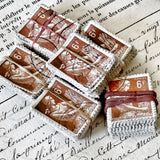 100 Identical French Stamps - BROWN (2803-D7)