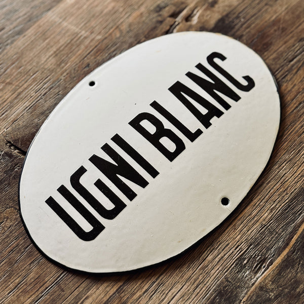 UGNIBLANC – Enameled Sign