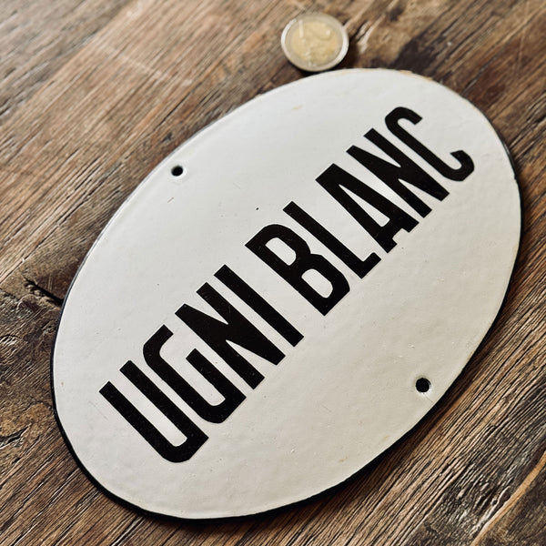 UGNIBLANC – Enameled Sign