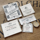 5 Late 1800's GIRAUD French Perfume Labels (0326-G12)