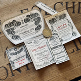 5 Late 1800's GIRAUD French Perfume Labels (0326-G14)