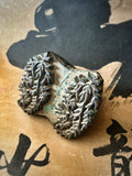 Antique Indian Wooden Block Print Stamp – Botanical Foliage Motif - IND 21