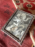 Tin framed Antique Devotional Print of Hanuman - IND 44