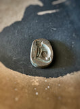 Antique Oval Seal – Sitting Cat Motif - IND 1