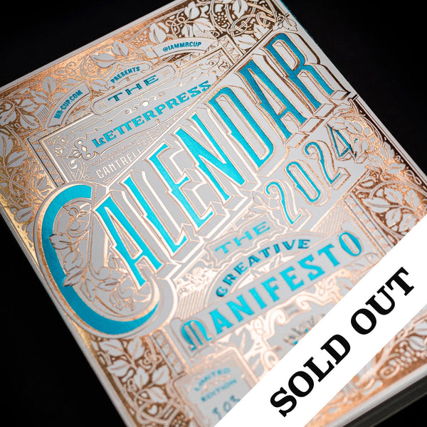 2024 LETTERPRESS CALENDAR - LIGHT edition