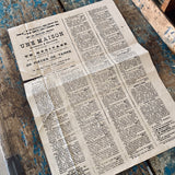 1894 House Advertising poster and contract - MEDIUM