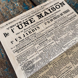 1892 House Advertising poster and contract - SMALL