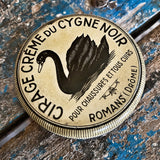 CYGNE NOIR Polish WHITE french small metal tin box