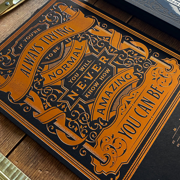2022 letterpress calendar Artist's proof 02