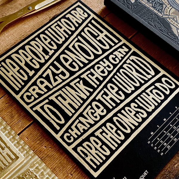 2022 letterpress calendar Artist's proof 07
