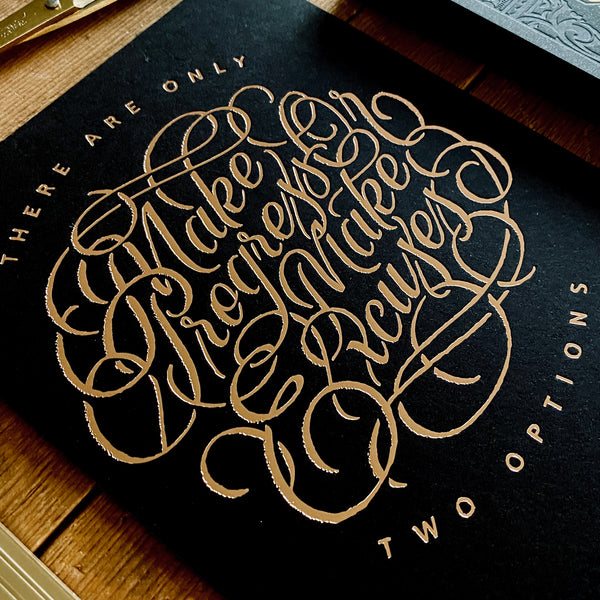 2022 letterpress calendar Artist's proof 10
