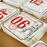 Letterpress coasters limited edition Wood box edition - MR CUP
