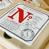 Letterpress coasters limited edition Wood box edition - MR CUP