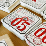Letterpress coasters limited edition Wood box edition - MR CUP