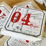 Letterpress coasters limited edition Wood box edition - MR CUP