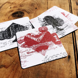 EPHEMERID letterpress coasters - MR CUP