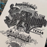 SAN ANTONIO art print & Alphabet Cities book