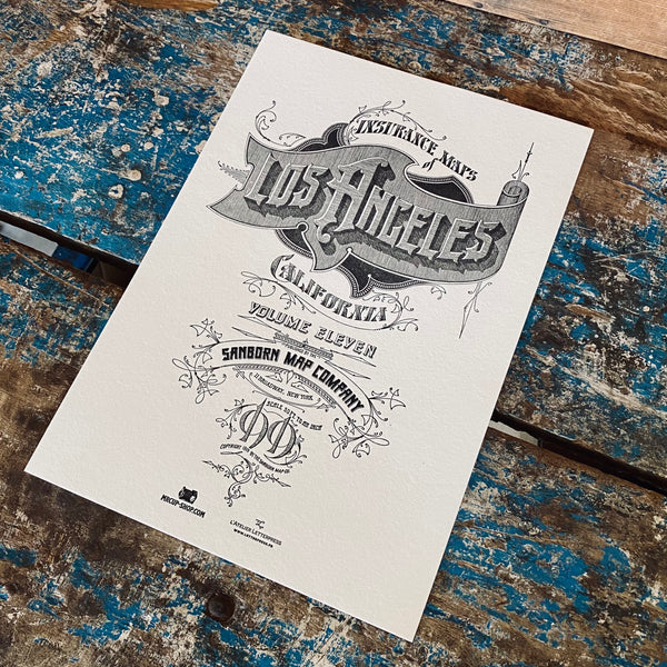 LOS ANGELES art print & Alphabet Cities book