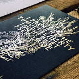 2019 letterpress calendar Artist's proof 01 - hot foil - MR CUP