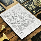 2019 letterpress calendar Artist's proof 04 - MR CUP