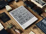 2018 Letterpress CALENDAR (silver print edition) - MR CUP