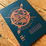 2020 letterpress calendar Artist's proof 05 - hot foil - MR CUP