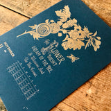 2020 letterpress calendar Artist's proof 11 - hot foil - MR CUP