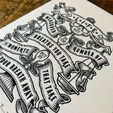 2020 letterpress calendar Artist's proof 03 - MR CUP