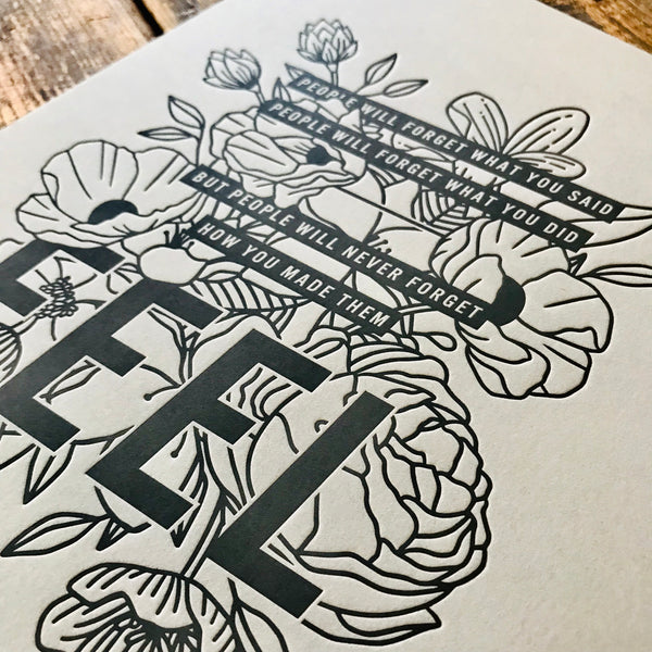 2020 letterpress calendar Artist's proof 04 - MR CUP