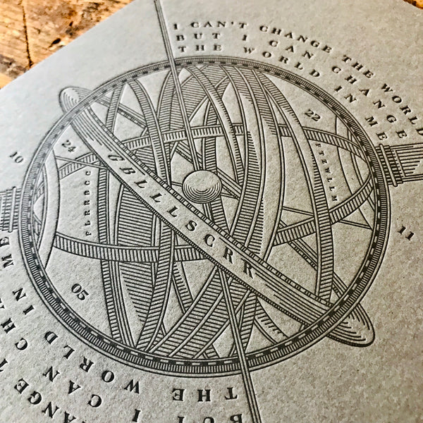 2020 letterpress calendar Artist's proof 05 - MR CUP