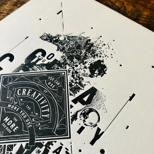 2020 letterpress calendar Artist's proof 08 - MR CUP