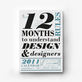 2011 Letterpress calendar - MR CUP