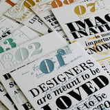 2011 Letterpress calendar - MR CUP