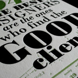 2011 Letterpress calendar - MR CUP